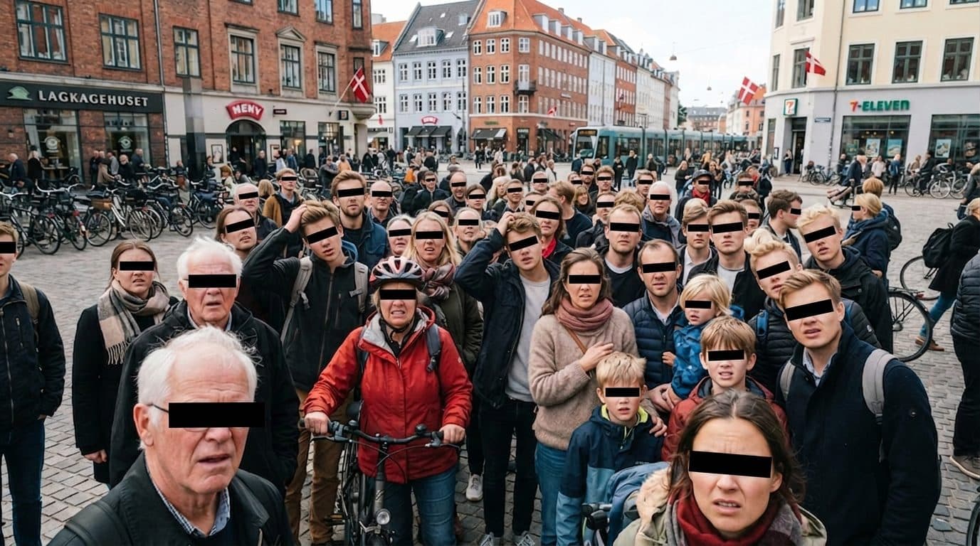 Anonymiserede danskere på gaden